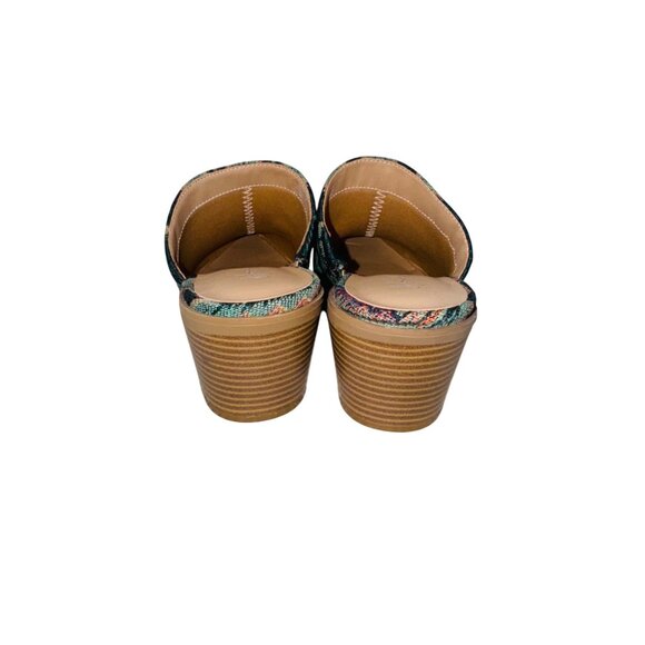 Wonderly Southwest Lasso Cowgirl Mules Aztec Boho Santa Fe Western Boot - Picture 10 of 11